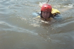 Smacking the fish with your paddle... much more fun
