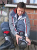 That day one feeling... Victor finally works out which boot goes on which foot