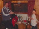 Paddy is awarded the Shiny Trombone