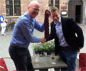 TTT Waterloo 2015: Floody presents Giles with his Tonsley Colours (and not before time)