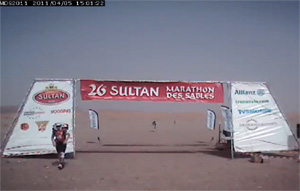 Rob crossing the finish on Day 3