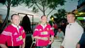 Pre-Match drinks with the Gabba behind