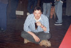 Pete cross-legged... in Livigno