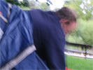 "My first and last night camping in 17 years"... Woolfy emerges from his £9.99 tent
