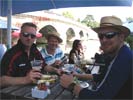 Mooring up for a pint at The Angel in Henley