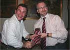 TTT Poland 2006: Joe presents Taily with his Tonsley Colours